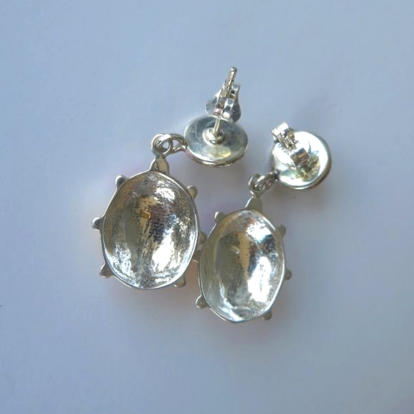 Super Cute Sterling Silver Enamel LADYBUG Earrings - Picture 8 of 13